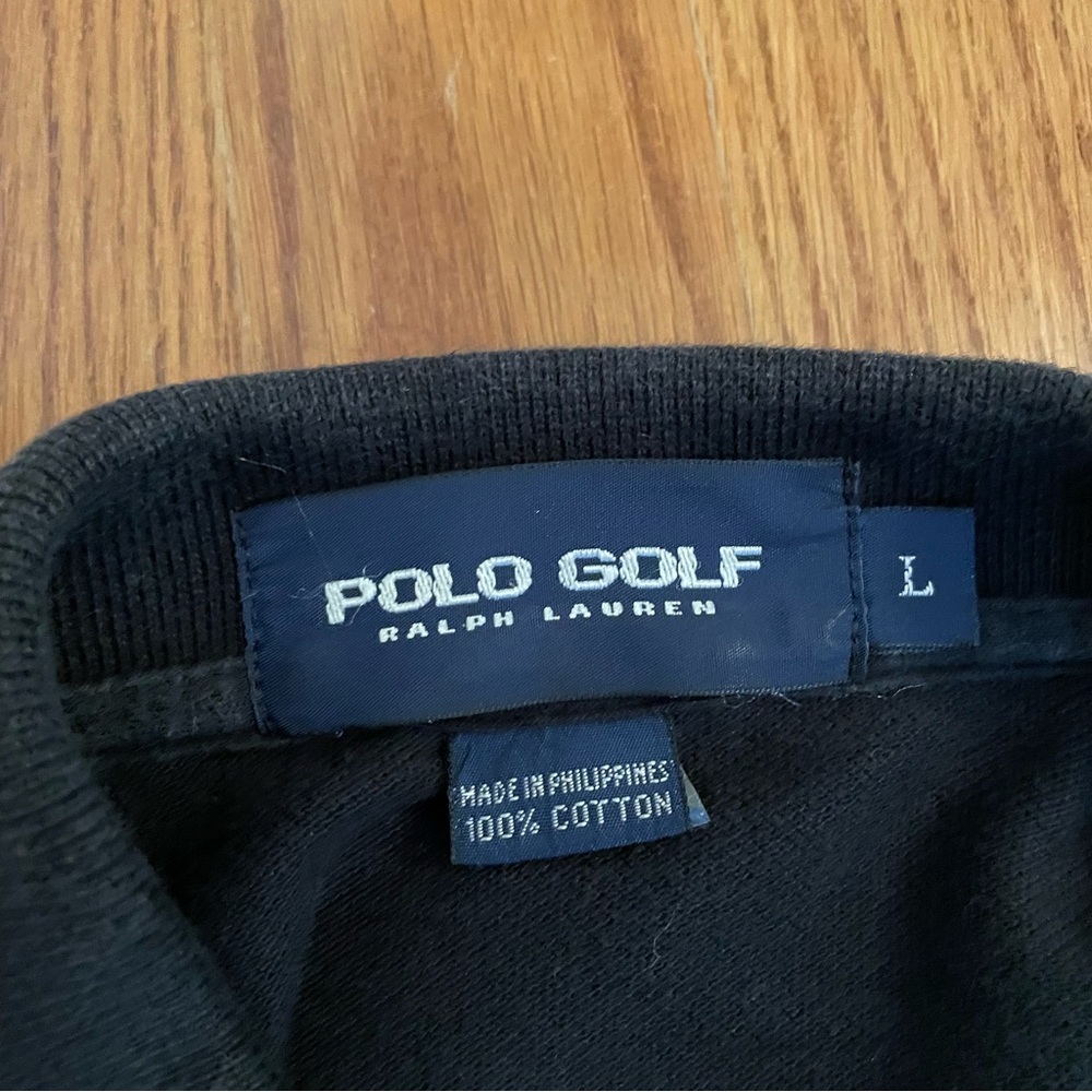 Men's Black Ralph Lauren Polo Golf Shirt,L, Kiawah logo - Picture 5 of 6